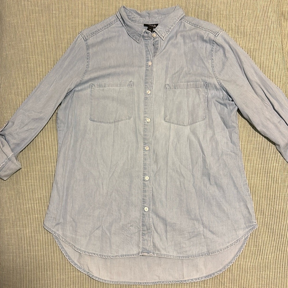 a.n.a Denim Button Down